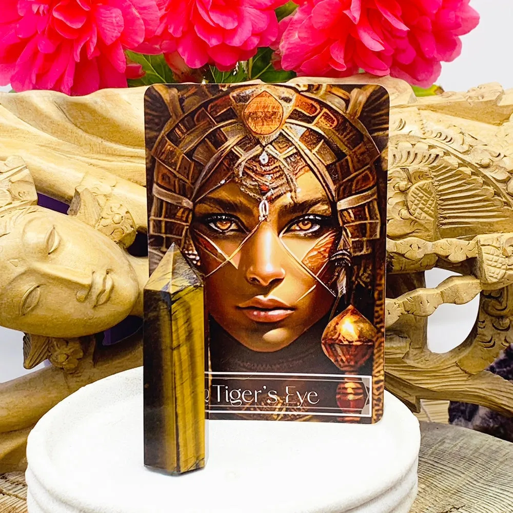 🌙 Sacred Feminine Awakening Oracle Deck & 13 Crystal Altar Set