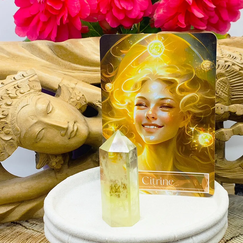 🌙 Sacred Feminine Awakening Oracle Deck & 13 Crystal Altar Set