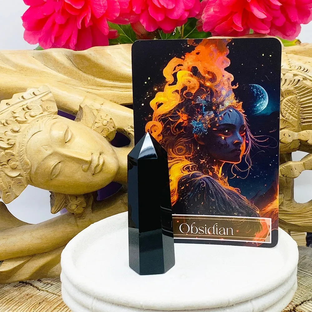 🌙 Sacred Feminine Awakening Oracle Deck & 13 Crystal Altar Set
