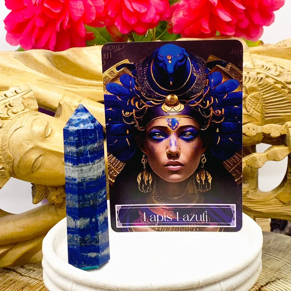 🌙 Sacred Feminine Awakening Oracle Deck & 13 Crystal Altar Set