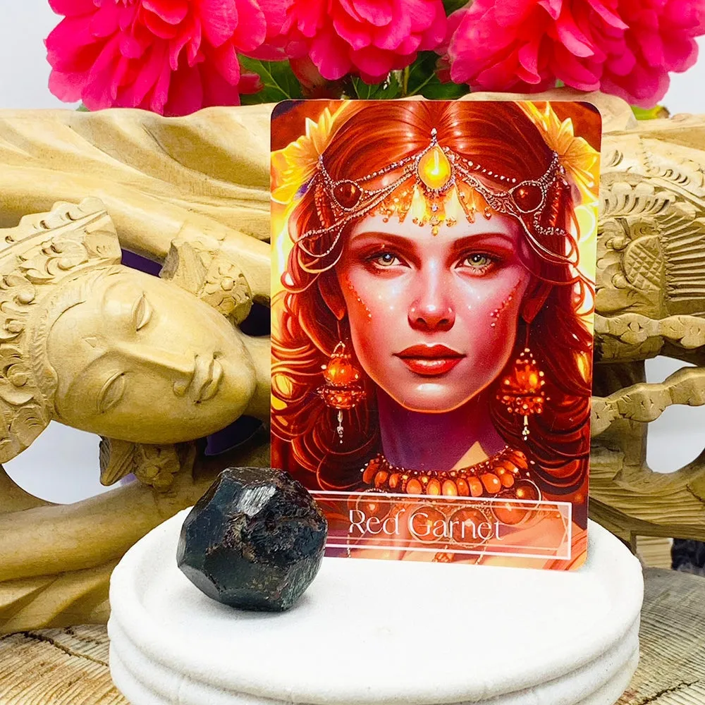 🌙 Sacred Feminine Awakening Oracle Deck & 13 Crystal Altar Set