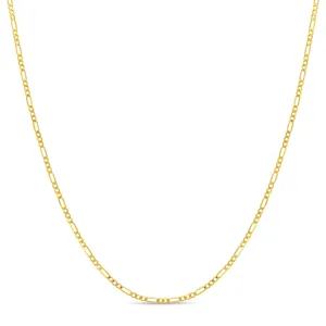 14k Gold Figaro Link 14" - 16" Baby / Toddler / Young Girls Chain