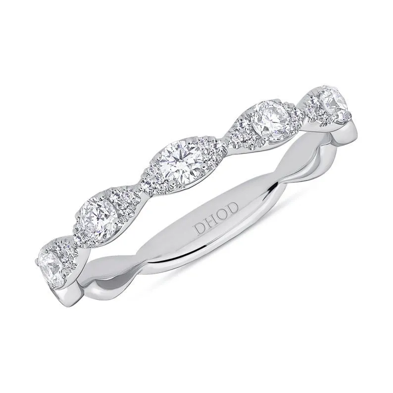 14K Gold Marquise Shape 2MM Band