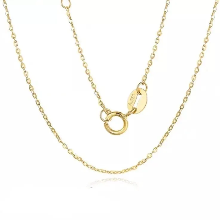 18k Yellow Gold Classic O Chain Necklace