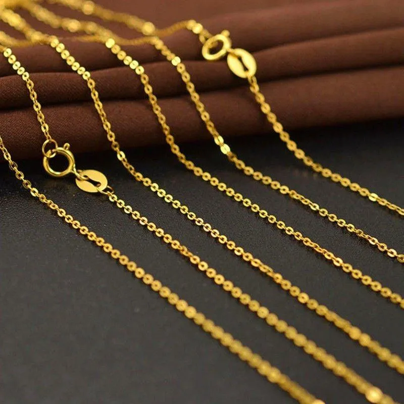 18k Yellow Gold Classic O Chain Necklace