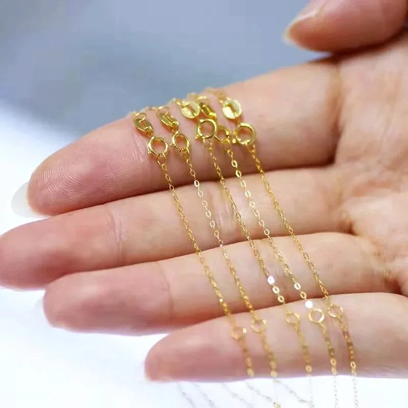 18k Yellow Gold Classic O Chain Necklace