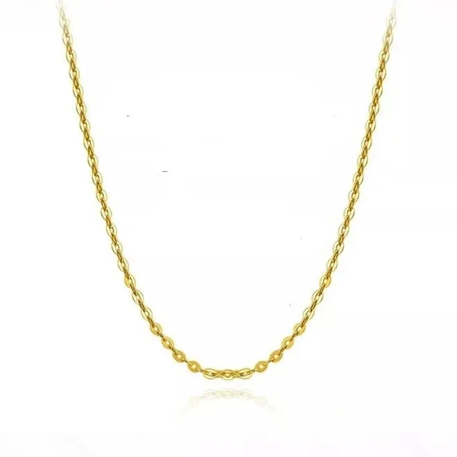 18k Yellow Gold Classic O Chain Necklace