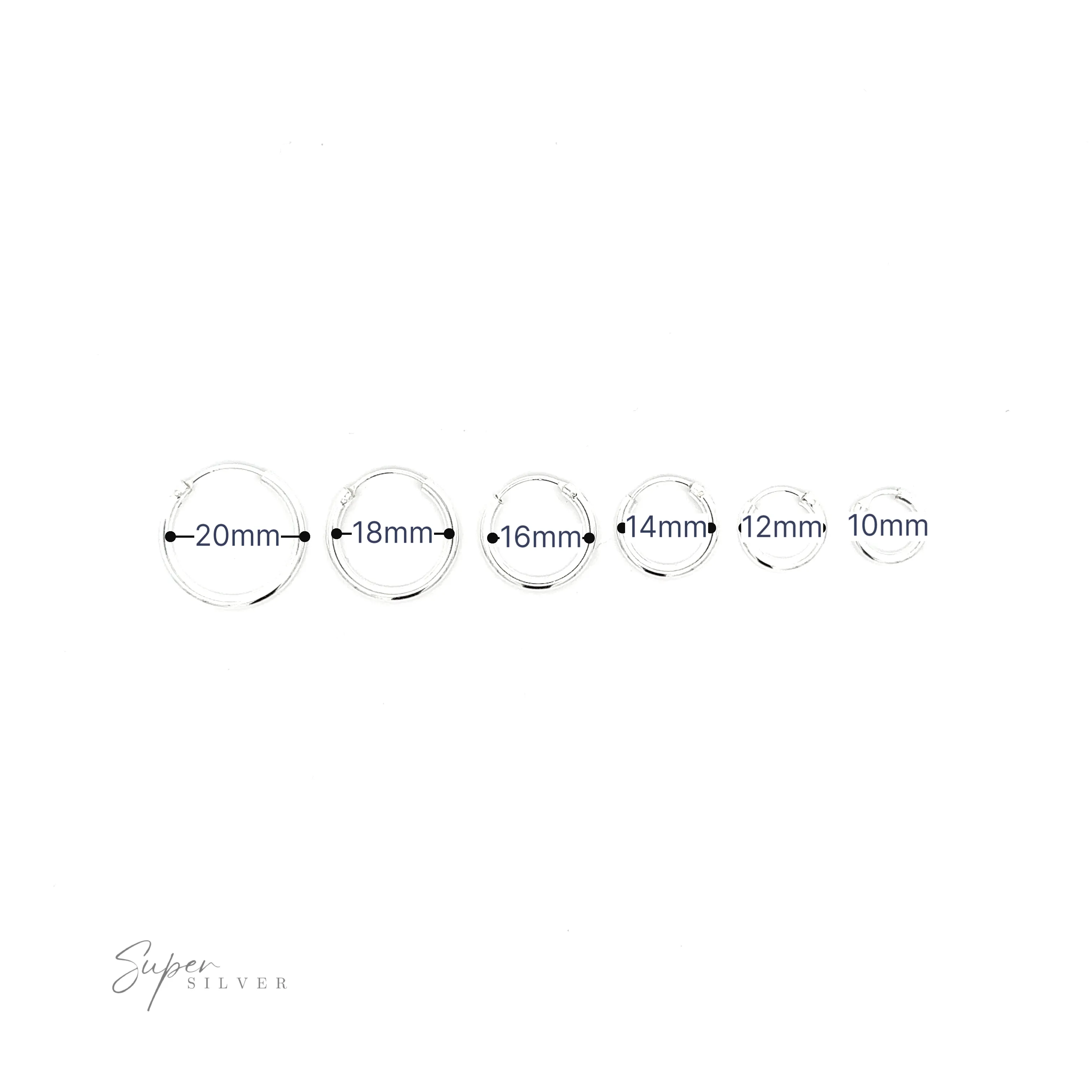 2mm Infinity Hoops