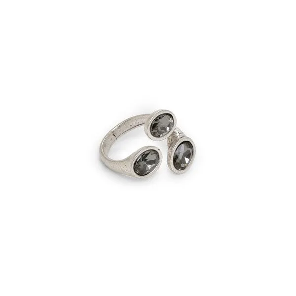 3 Tier Crystal Ring