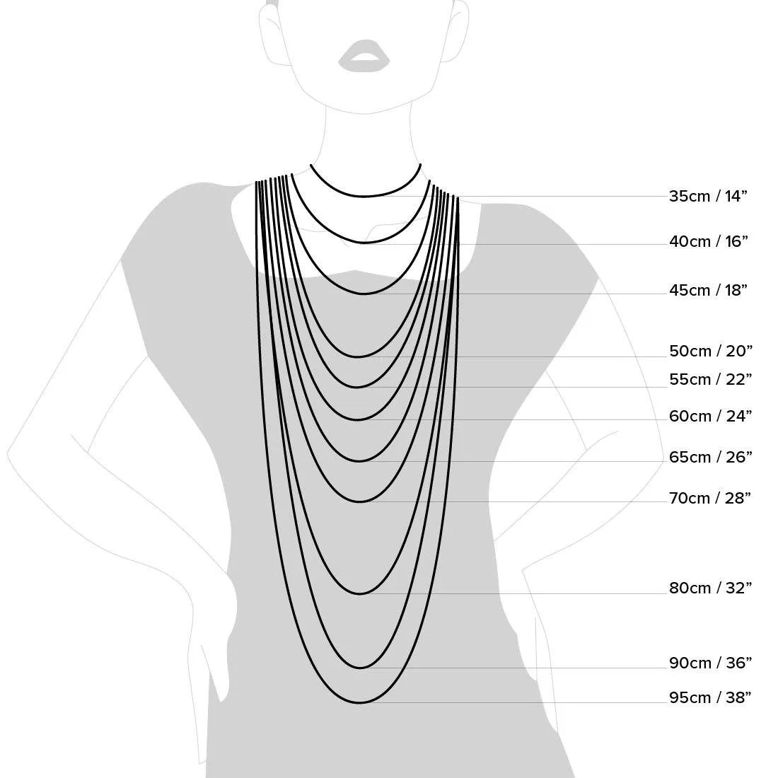 55cm Yellow Stainless Steel Curb Chain Necklace