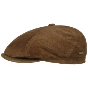 6 Panel Cotton Structure Flat Cap by Stetson
