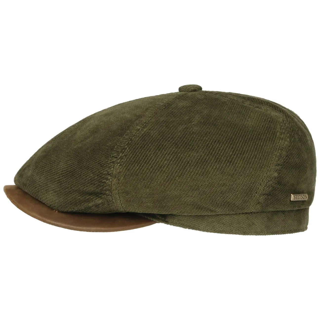 6 Panel Cotton Structure Flat Cap by Stetson