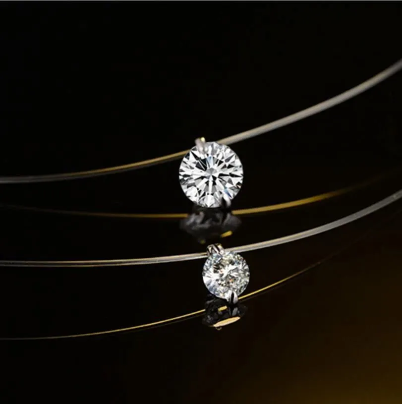 .925 Sterling Silver Invisible Choker