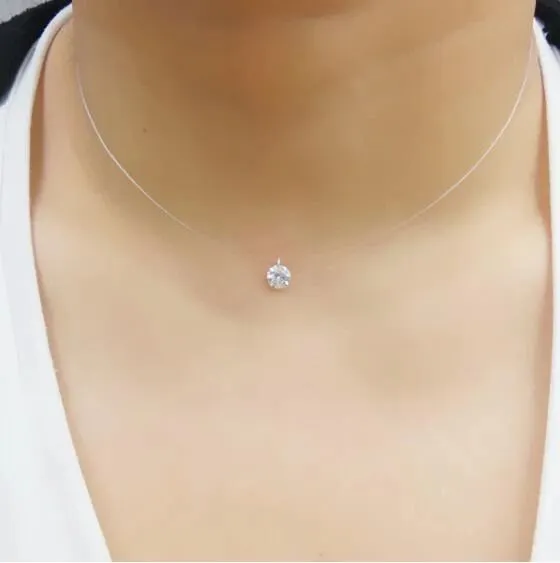 .925 Sterling Silver Invisible Choker