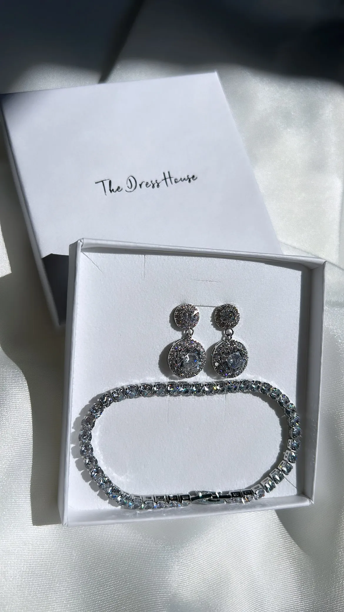 Amaia - Silver Bracelet Earring Gift Set
