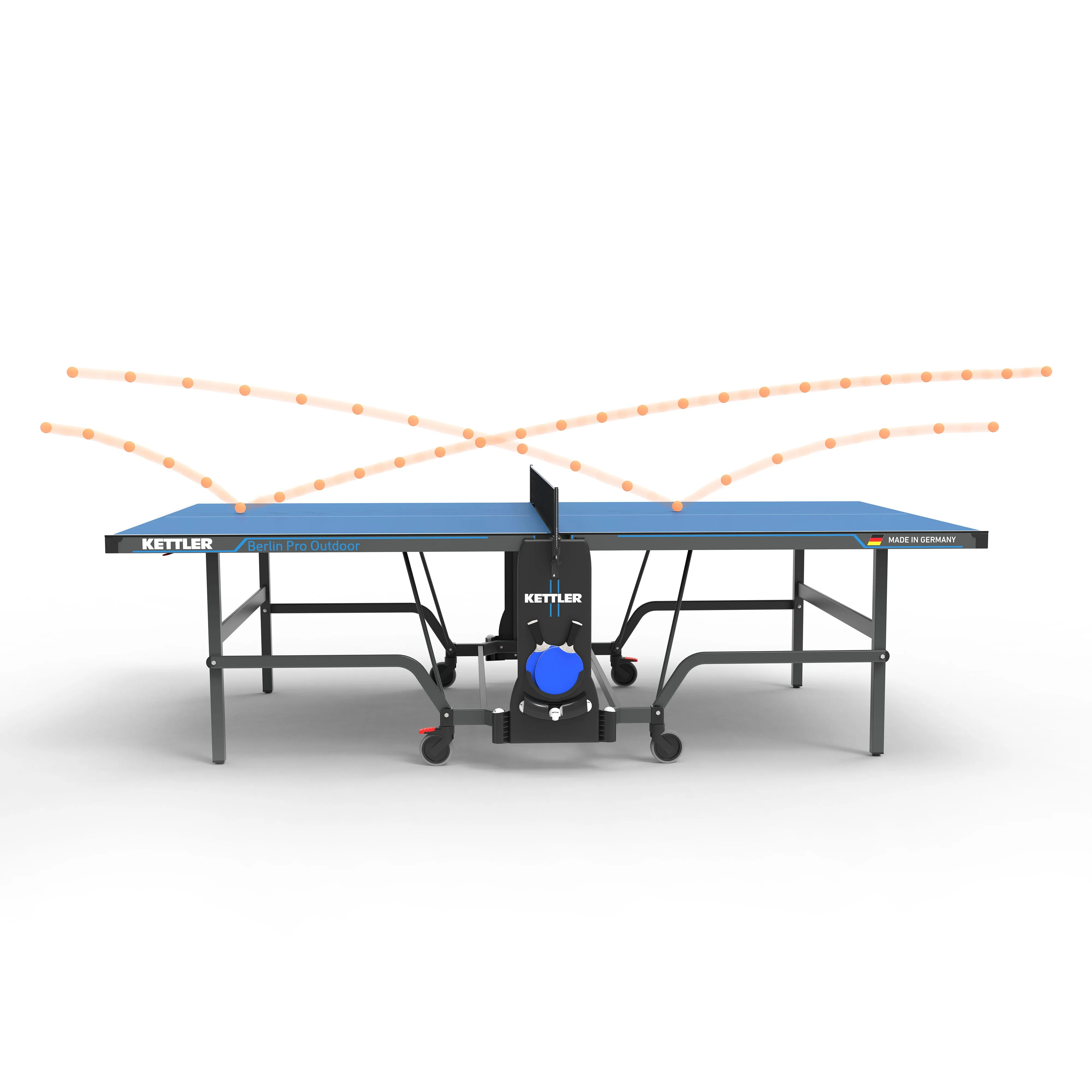 Berlin Pro Outdoor Table Tennis Table 4-Player Bundle