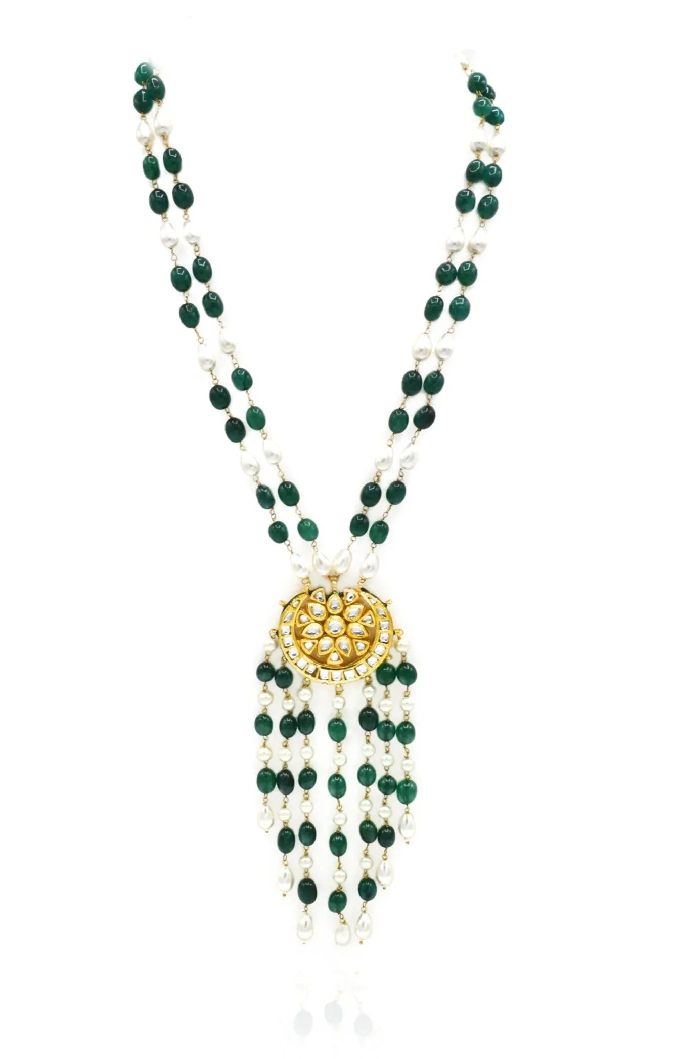 Binnur Green Necklace Set