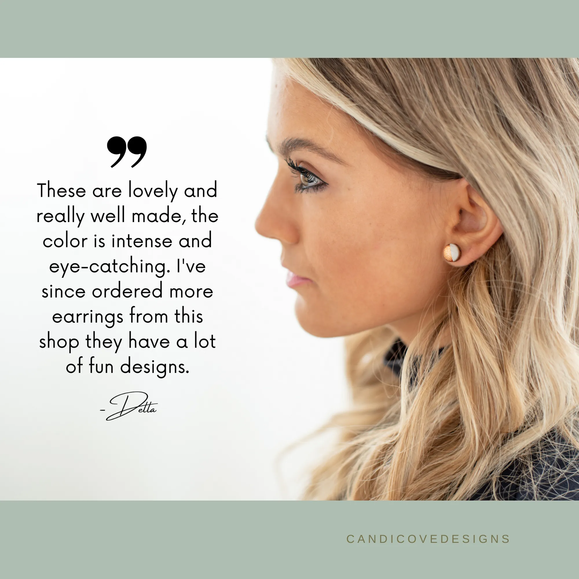 Black and Gold Cheetah Stud Earrings by Candi Cove Designs