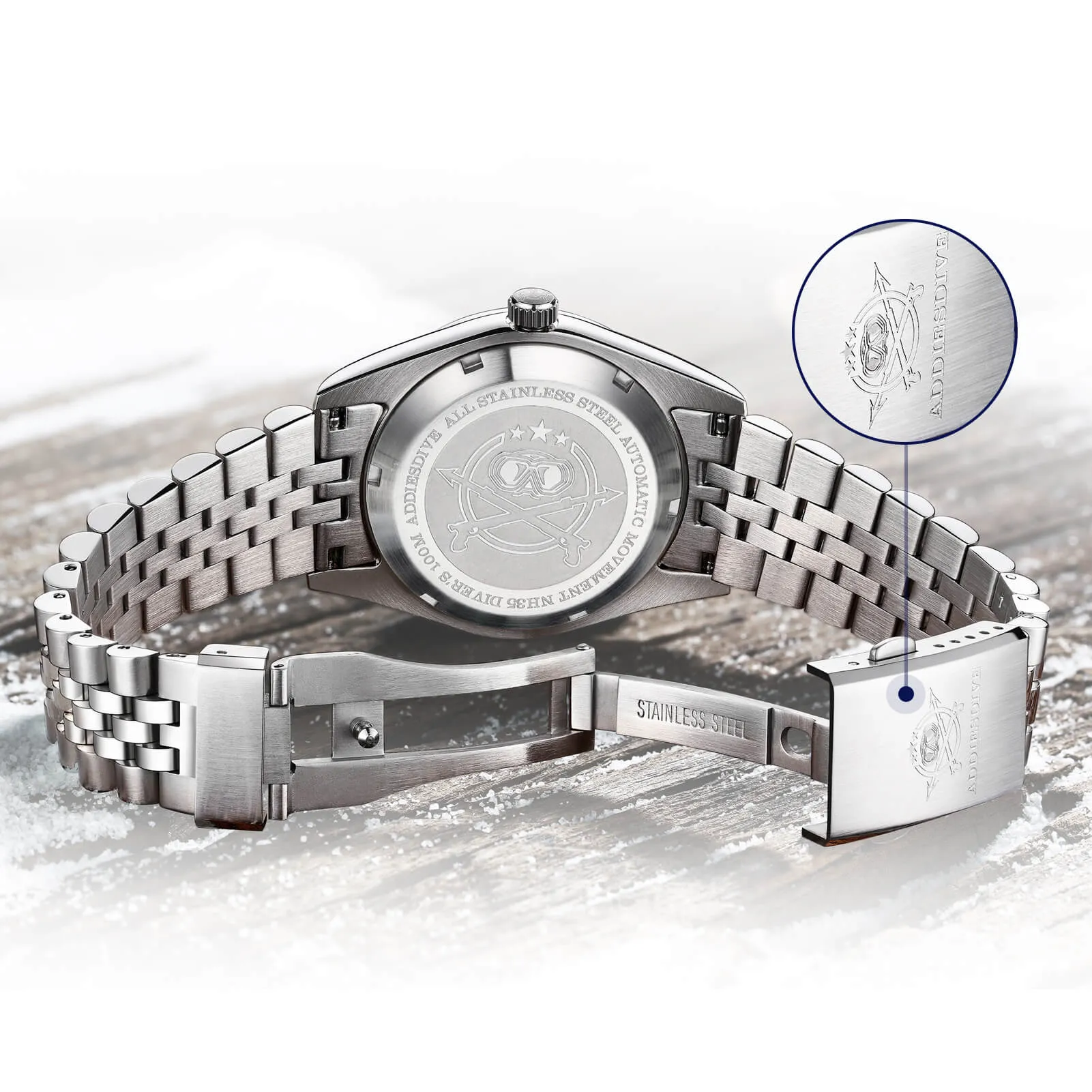 ★Black Friday★ADDIESDIVE 39mm Retro Mechanical Men Watch AD2118