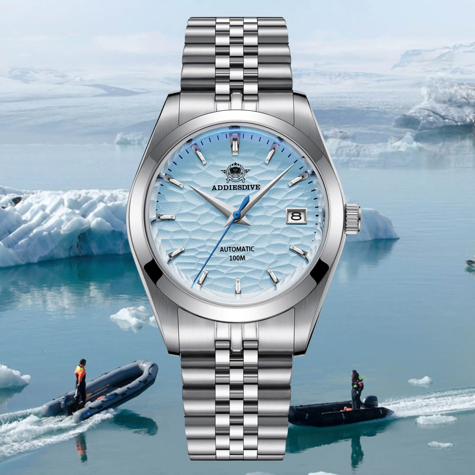 ★Black Friday★ADDIESDIVE 39mm Retro Mechanical Men Watch AD2118