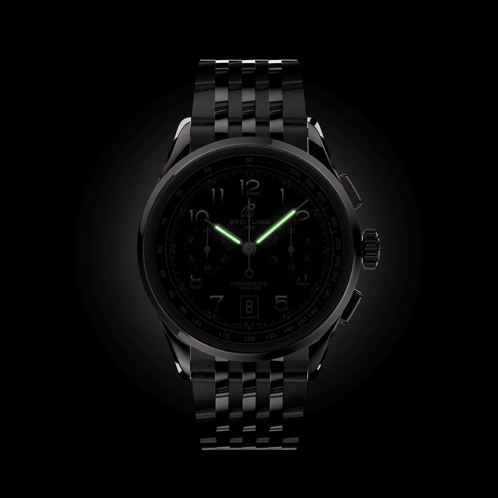 Breitling Premier B01 Chronograph 42mm Black Dial Automatic Gents Watch AB0145221B1A1