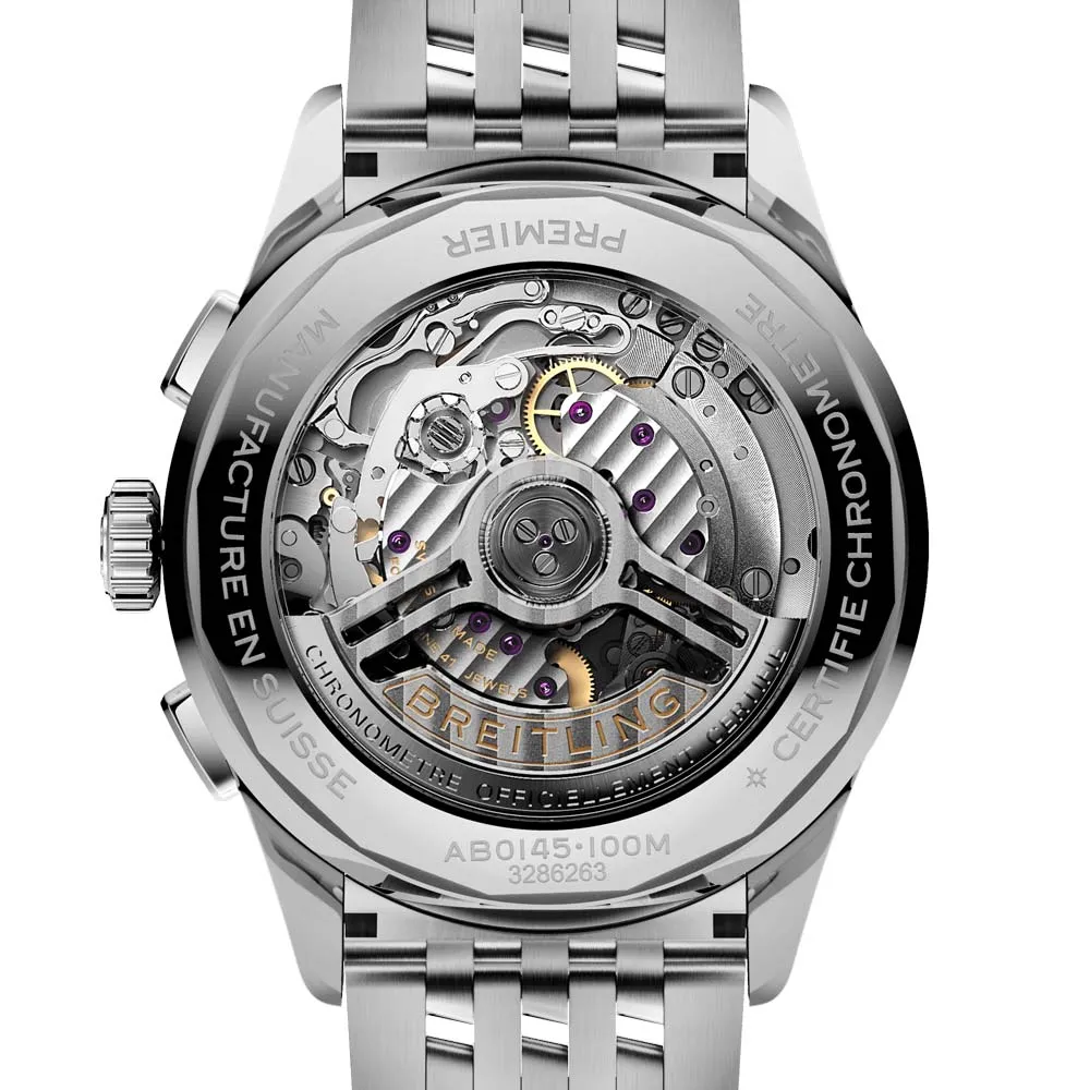 Breitling Premier B01 Chronograph 42mm Black Dial Automatic Gents Watch AB0145221B1A1
