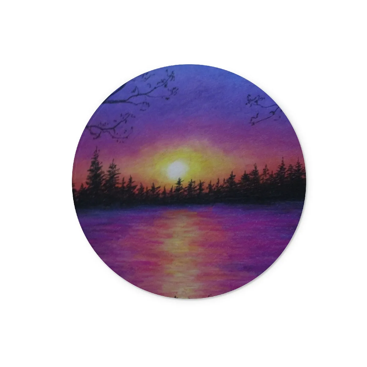 Catastrophic Beauty ~ Glass Chopping Board