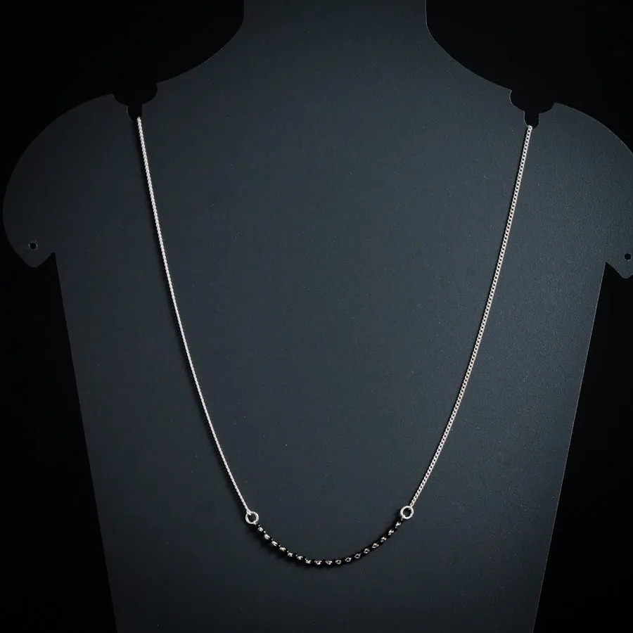 Classic Silver Chain Mangalsutra