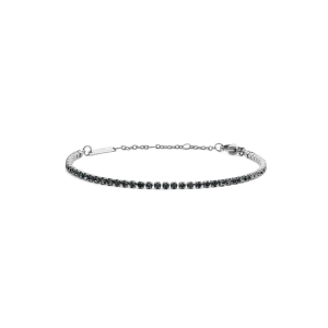 Classic Tennis Bracelet Nightfall Silver