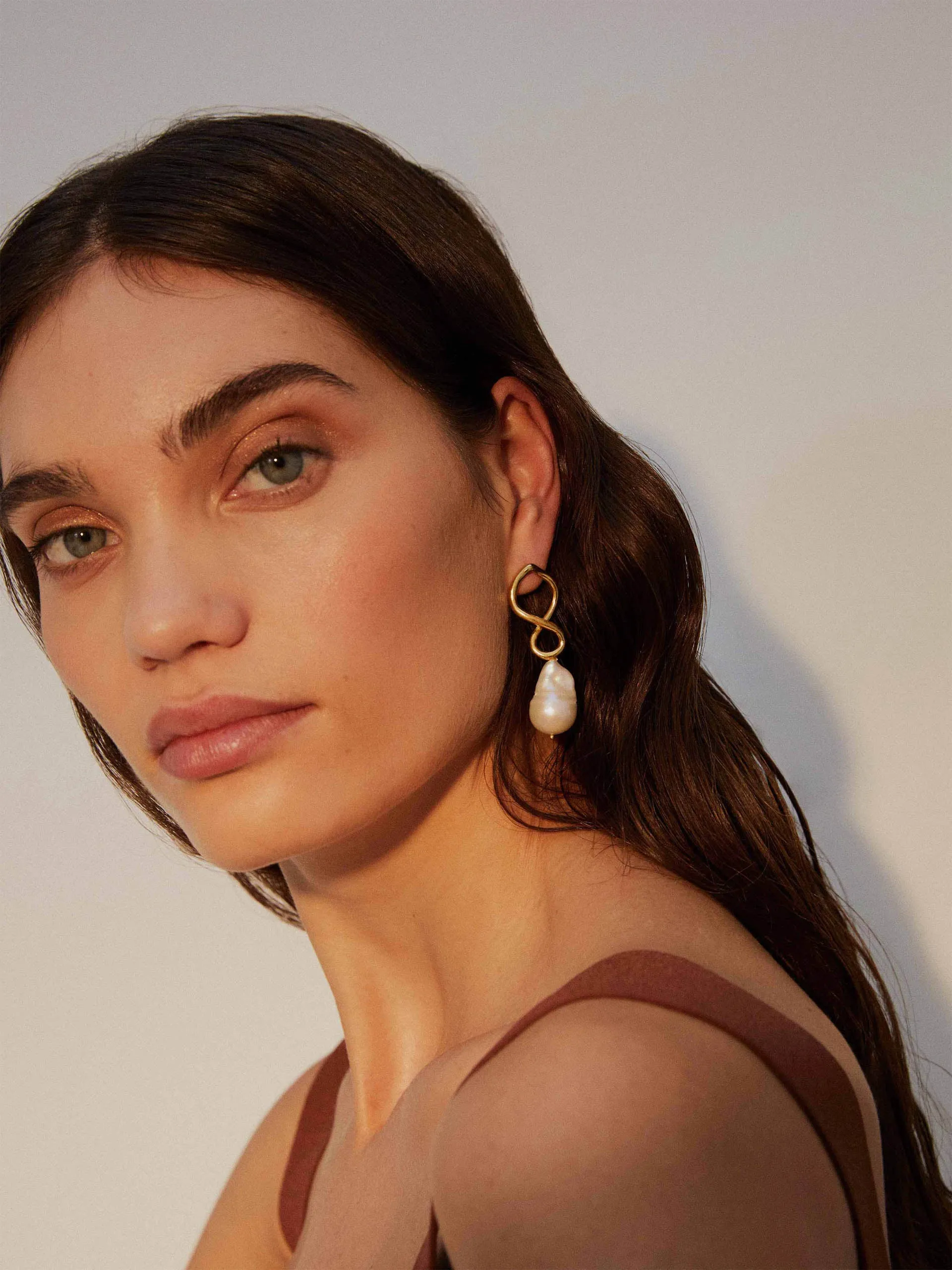 Corsica baroque pearl earrings
