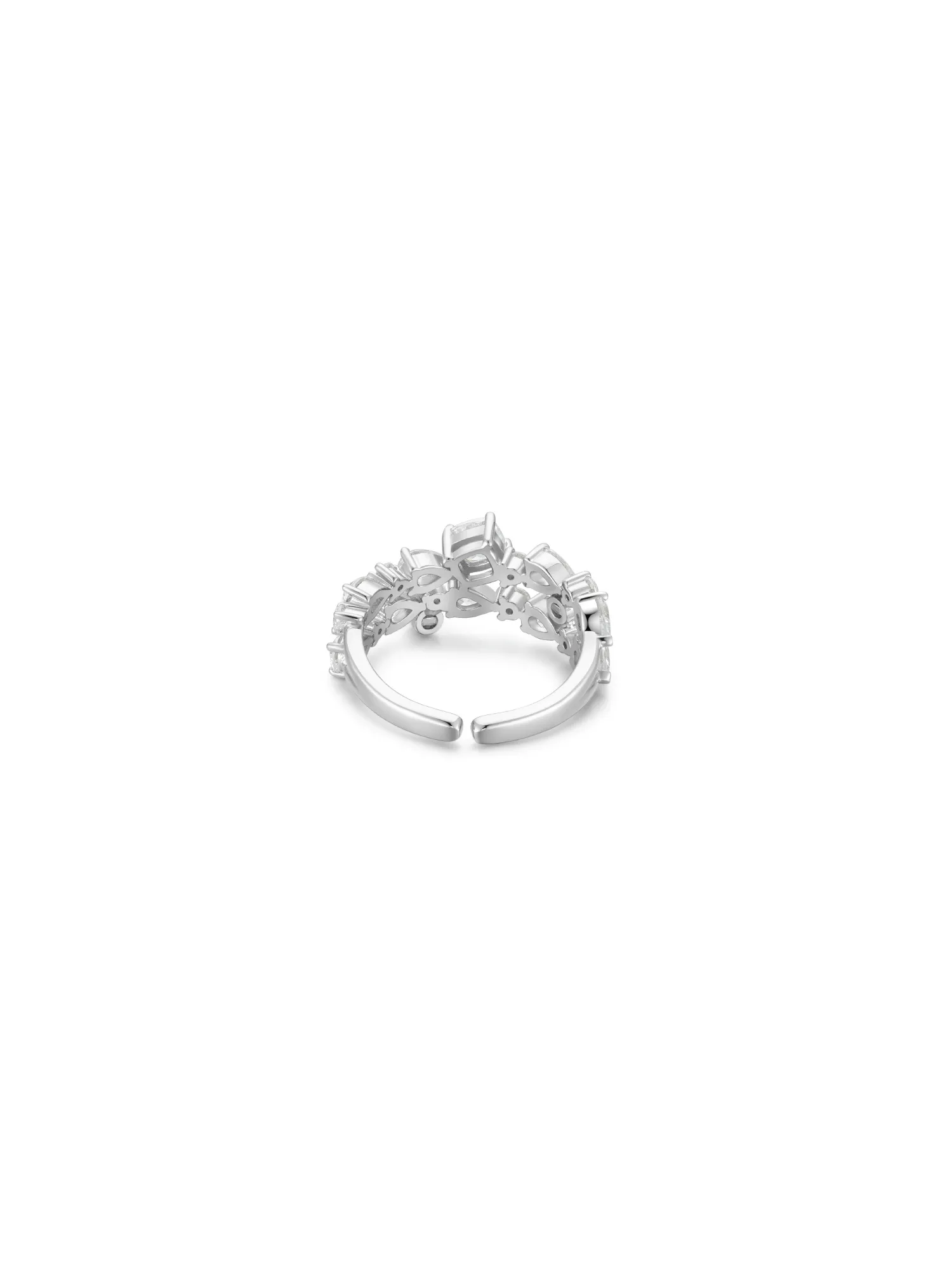 Crystal Bloom Ring (White)