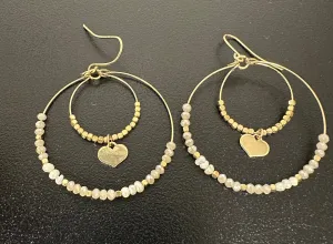 Crystal Double Circle Drop