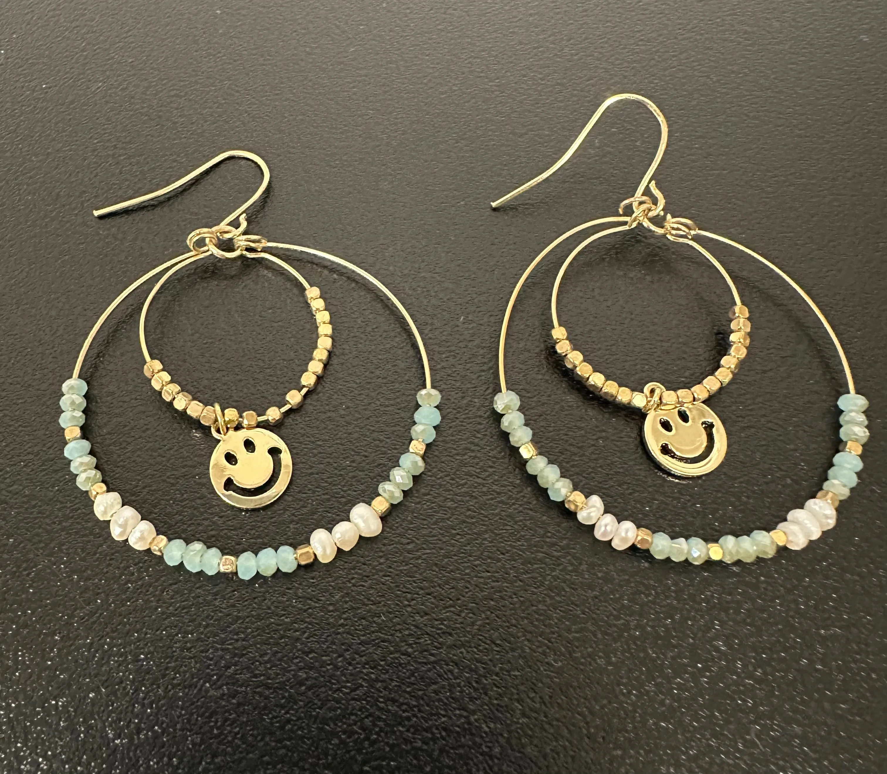 Crystal Double Circle Drop
