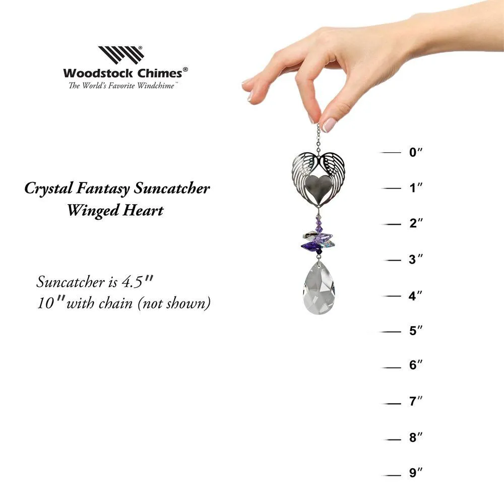 Crystal Fantasy Suncatchers- Angel, Fairy, Winged Heart, Tree of Life, Rose*