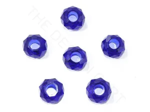 Dark Blue Faceted Crystal Beads (Wholesale)