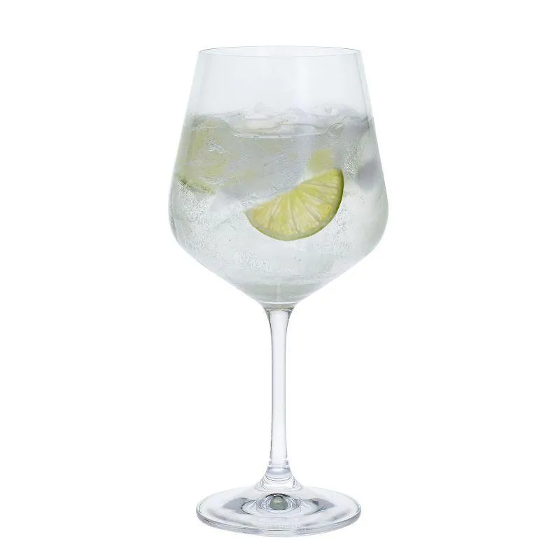 Dartington Crystal Cheers Copa Gin & Tonic Glass, Set of 4