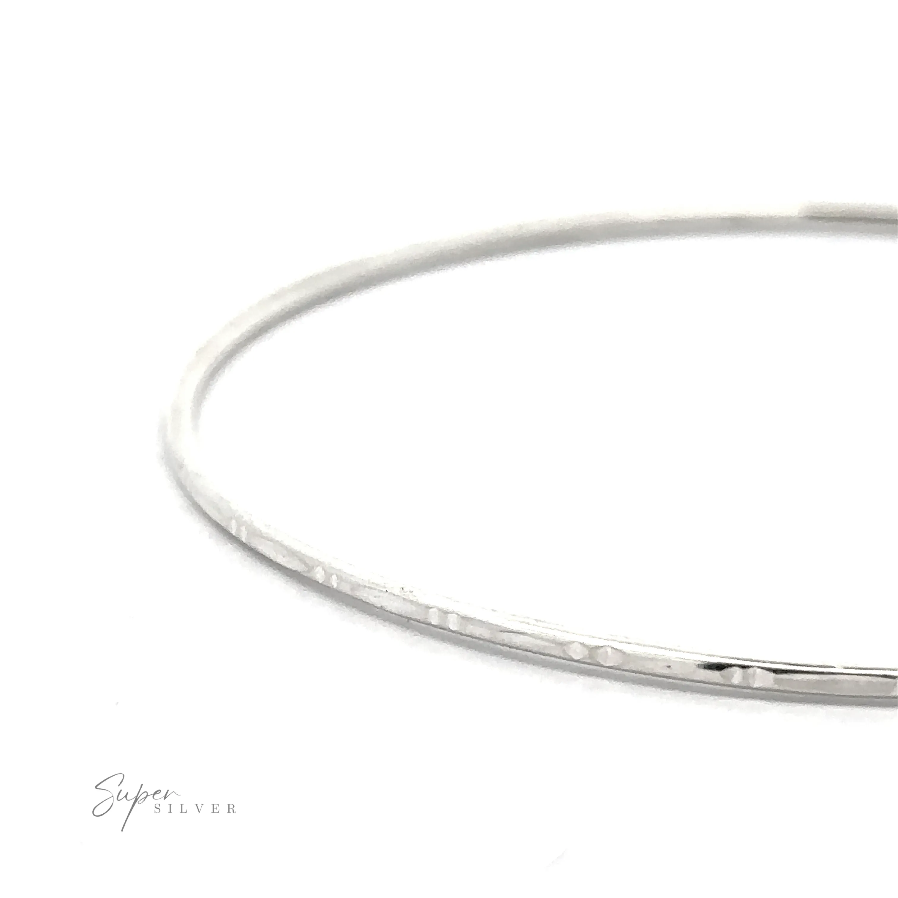 Delicate Faceted Cut Bangle Bracelet