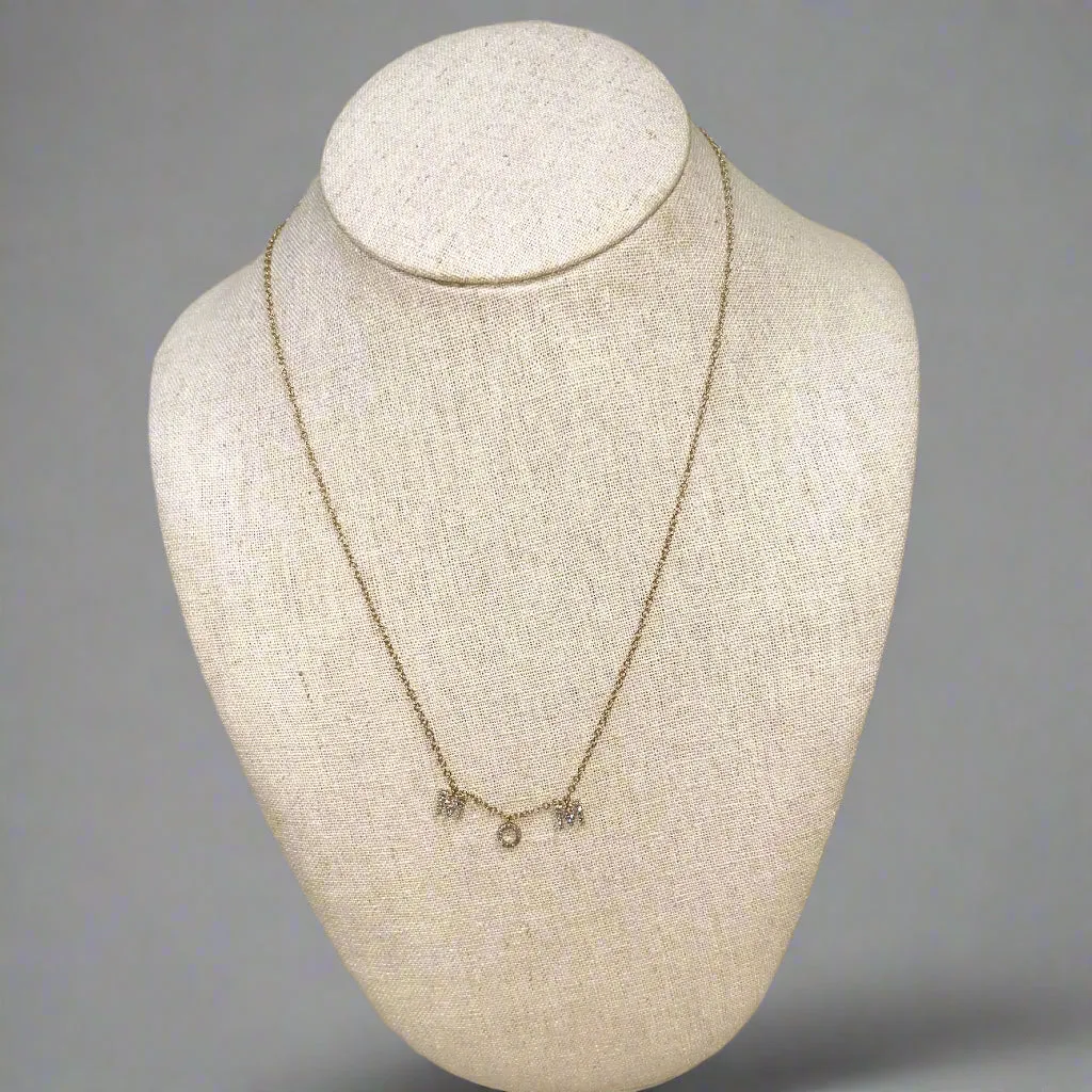 Diamond and gold MOM necklace, BRAND NEW!