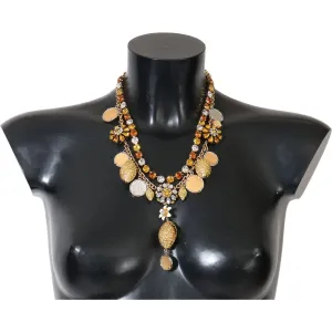 Dolce & Gabbana Elegant Gold-Plated Statement Necklace
