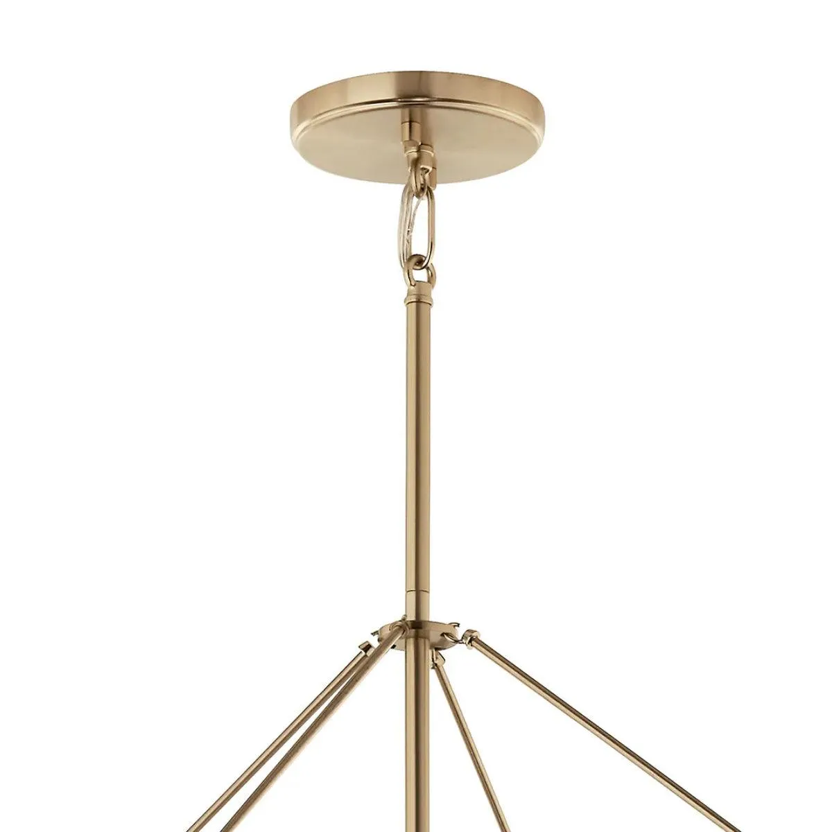 Eisley 40" 8-Light Pendant Light, Black and Champagne Bronze Finish