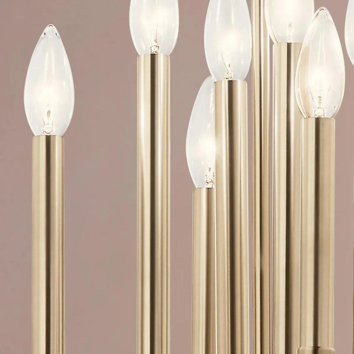 Eisley 40" 8-Light Pendant Light, Black and Champagne Bronze Finish