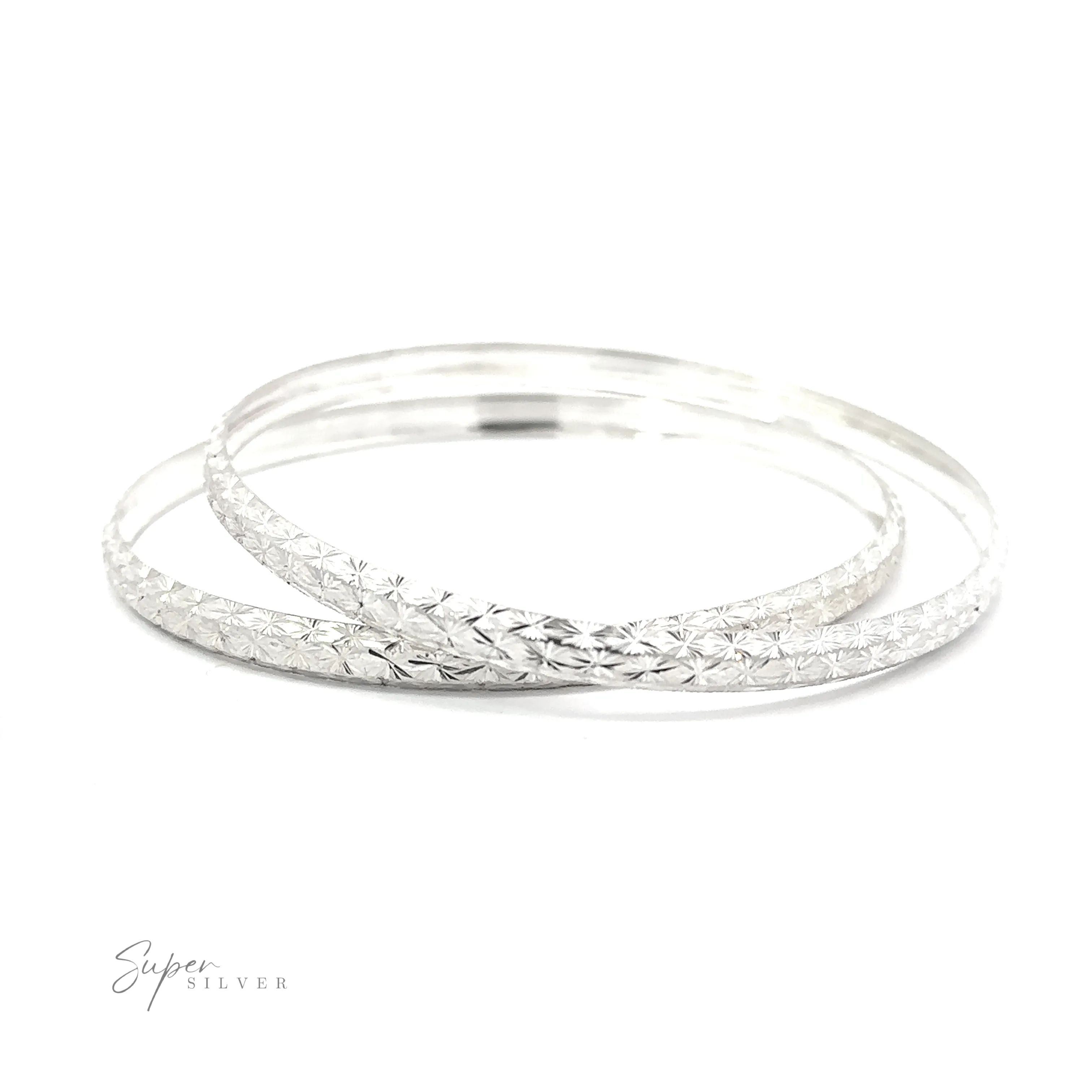 Elegant Etched Bangle Bracelet