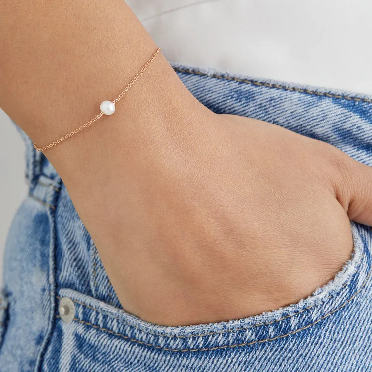 ELEGANT SINGLE PEARL BRACELET