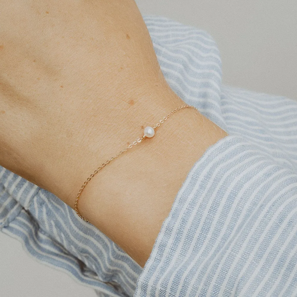 ELEGANT SINGLE PEARL BRACELET
