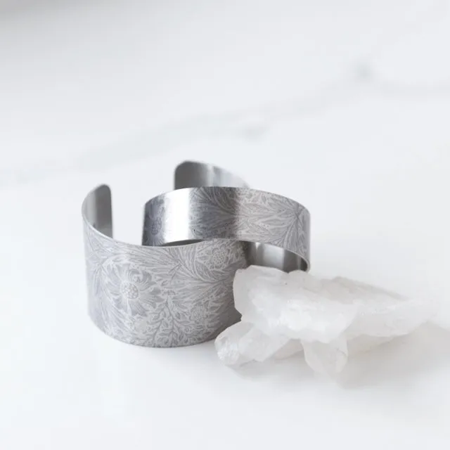 Etched Fostoria Small Cuff