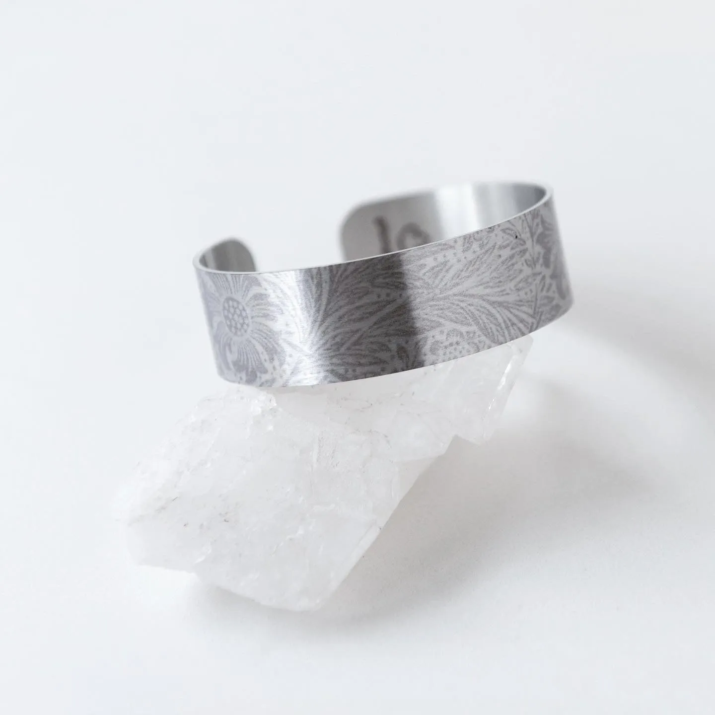 Etched Fostoria Small Cuff