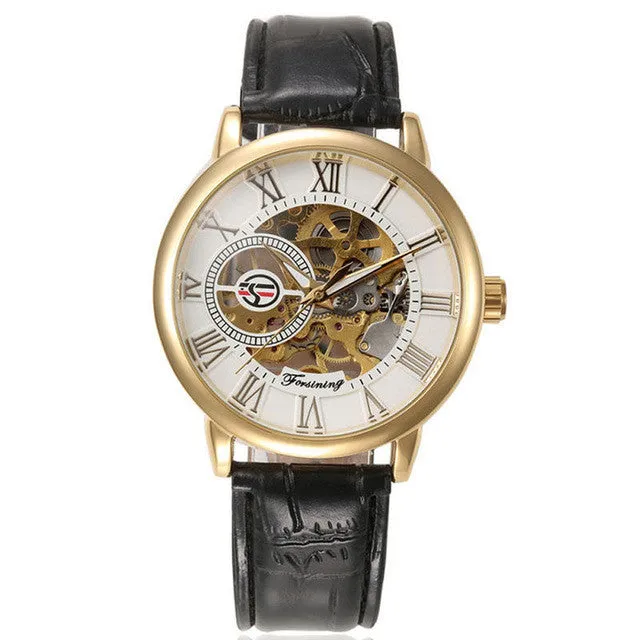 Excellent Quality Men Watch Hot Marketing Luxury Mens Steampunk Skeleton Stainless Steel Automatic Mechanical Wrist Watch Dec 26