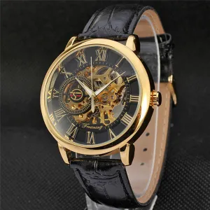 Excellent Quality Men Watch Hot Marketing Luxury Mens Steampunk Skeleton Stainless Steel Automatic Mechanical Wrist Watch Dec 26
