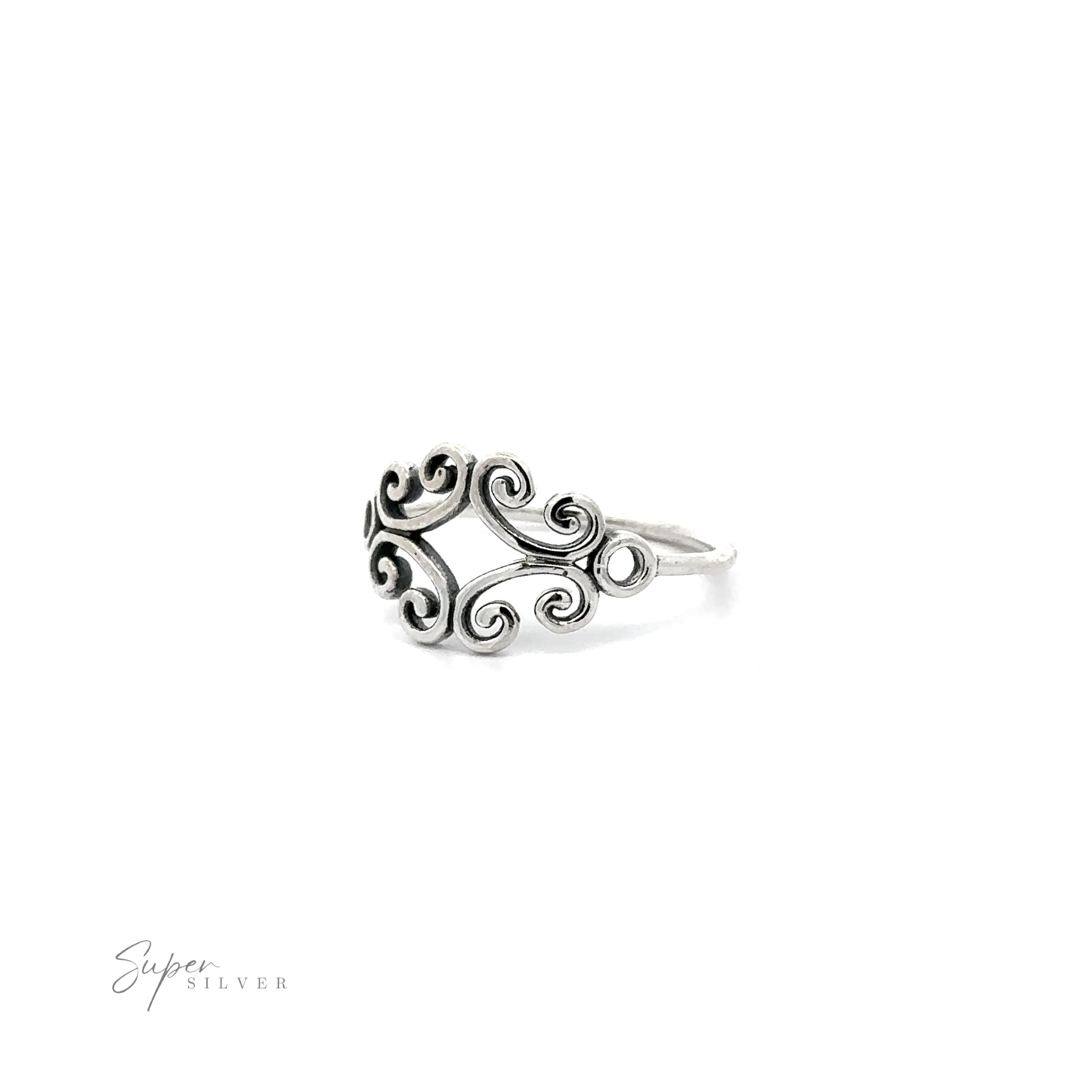 Filigree Ring With Spirals