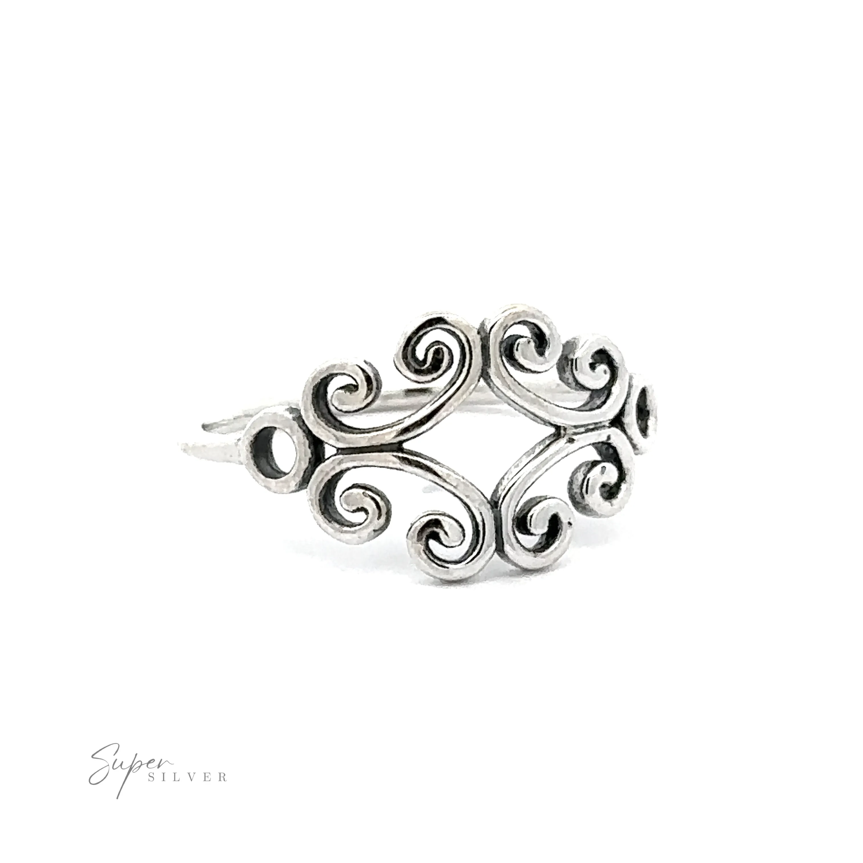 Filigree Ring With Spirals